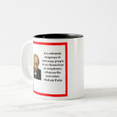 Wladimir Putin Zweifarbige Tasse (Vorderseite Links)