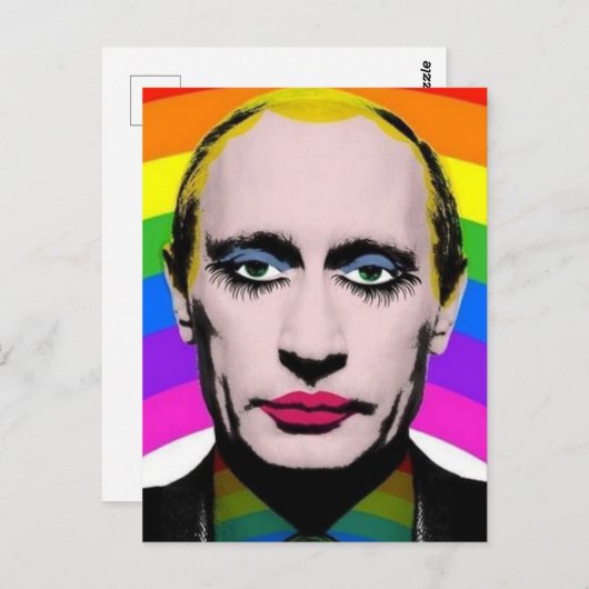 Wladimir Wladimirowitsch Putin Postkarte (Vorne/Hinten)