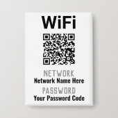 WLAN-Anleitung mit QR-Code. Personal Button (Vorderseite)
