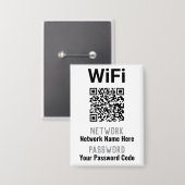 WLAN-Anleitung mit QR-Code. Personal Button (Vorderseite/Rückseite)