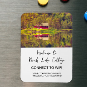 WLAN-Info für Ferienwohnungen, Zuhause, Unternehme Magnet