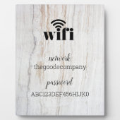 WLAN Informationen *Moderne Gastfreundschaft* Rust Fotoplatte (Vorderseite)