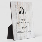 WLAN Informationen *Moderne Gastfreundschaft* Rust Fotoplatte (Seite)