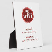 WLAN Informationen *Moderne Gastfreundschaft* Schö Fotoplatte (Seite)