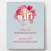 WLAN Informationen *Moderne Gastfreundschaft* Schö Fotoplatte (Vorderseite)