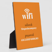 WLAN-Informationen *Modernes Hospitality* Farbe Fotoplatte (Seite)