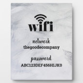 WLAN Informationen *Modernes Hotel* Paint Plaque Fotoplatte (Vorderseite)