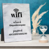 WLAN Informationen *Modernes Hotel* Paint Plaque Fotoplatte (Seite)