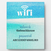 WLAN Informationen *Modernes Hotel* Strand Fotoplatte (Vorderseite)