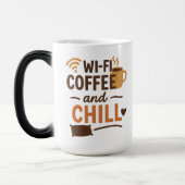 WLAN, Kaffee und Kill Verwandlungstasse (Links)