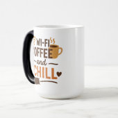 WLAN, Kaffee und Kill Verwandlungstasse (Vorderseite Links)