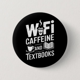 WLAN Kaffee und Lehrbücher Button