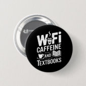 WLAN Kaffee und Lehrbücher Button (Vorne & Hinten)