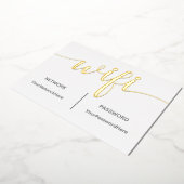 WLAN-Karte für Gäste mit Real Foil Folieneinladung (Gedreht)