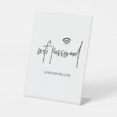 WLAN-Kennwort Kostenloses Stehendes Podestzeichen Sockelschild (Vorderseite)