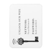 WLAN-Kennwort und Netzwerk-Kühlschrank Magnet (Vertikal)