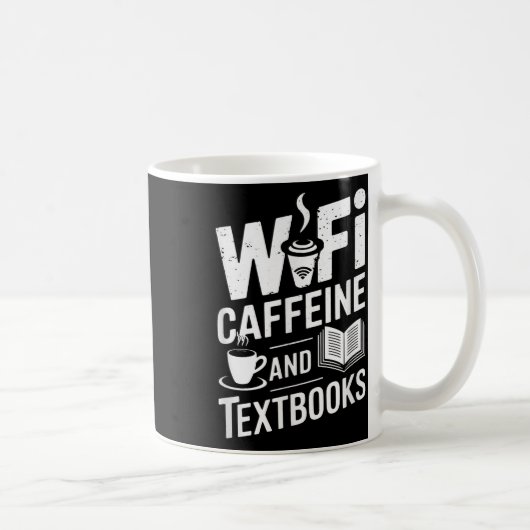 WLAN Koffein und Lehrbücher Kaffeetasse (Rechts)
