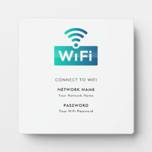 WLAN-Netzwerk mit eigener Marke Connect Modern Whi Fotoplatte
