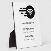 WLAN-Netzwerk mit eigener Marke Connect Modern Whi Fotoplatte (Seite)