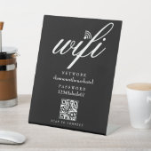WLAN-Netzwerk-Passwort-QR-Code Geschäft Einzelhand Sockelschild (In SItu)