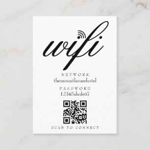 WLAN-Netzwerk-Passwort-QR-Code Visitenkarte