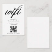 WLAN-Netzwerk-Passwort-QR-Code Visitenkarte (Vorne/Hinten)