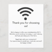 WLAN-Netzwerk | QR-Code Internet-Scan zum Verbinde Flyer (Hinten)