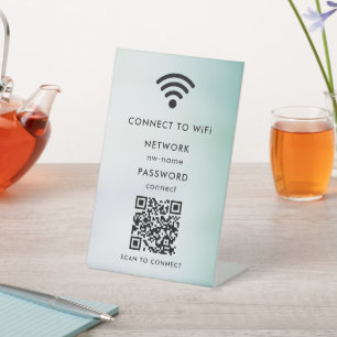 WLAN-Netzwerk   QR-Code scannen, um sich mit dem I Sockelschild