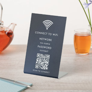 WLAN-Netzwerk   QR-Code scannen, um sich mit dem I Sockelschild
