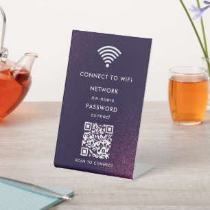 WLAN-Netzwerk   QR-Code scannen, um sich mit dem I Sockelschild