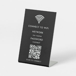 WLAN-Netzwerk   QR-Code scannen, um sich mit dem I Sockelschild