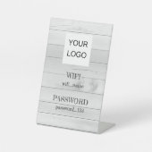 WLAN-Netzwerkkennwort anpassen Logo hinzufügen Sockelschild (Vorderseite)