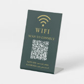 WLAN-Passwort & Firmenlogo und QR-Code Sockelschild (Vorderseite)