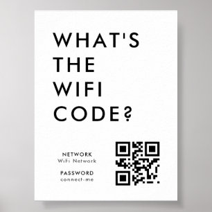 WLAN-Passwort   QR-Code-Scan zum Verbinden  Poster