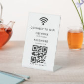 WLAN-Passwort | QR-Code-Scan zum Verbinden Sockelschild (In SItu)