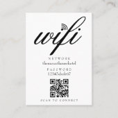 WLAN-Passwort-QR-Code Visitenkarte (Vorderseite)