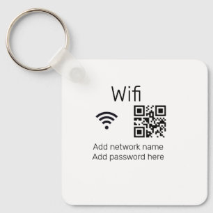 WLAN-Passwortschild QR-Code hier hinzufügen Detail Schlüsselanhänger