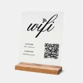 WLAN-QR-Code für benutzerdefinierte Markenbezeichn Acrylschild (Winkel)