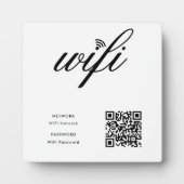 WLAN-QR-Code für benutzerdefinierte Markenbezeichn Fotoplatte (Vorderseite)