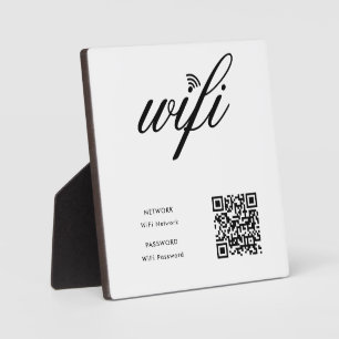 WLAN-QR-Code für benutzerdefinierte Markenbezeichn Fotoplatte
