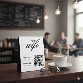 WLAN-QR-Code für benutzerdefinierte Markenbezeichn Fotoplatte