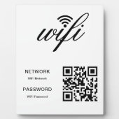 WLAN-QR-Code für benutzerdefinierte Markenbezeichn Fotoplatte (Vorderseite)