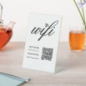 WLAN-QR-Code für benutzerdefinierte Markenbezeichn Sockelschild (In SItu)