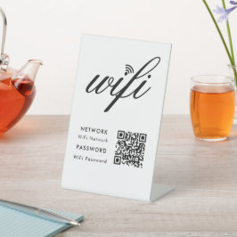 WLAN-QR-Code für benutzerdefinierte Markenbezeichn Sockelschild