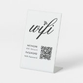WLAN-QR-Code für benutzerdefinierte Markenbezeichn Sockelschild (Vorderseite)