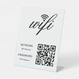 WLAN-QR-Code für benutzerdefinierte Markenbezeichn Sockelschild