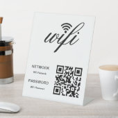 WLAN-QR-Code für benutzerdefinierte Markenbezeichn Sockelschild (In SItu)