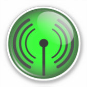 WLAN-Symbol Aufkleber (Vorderseite)