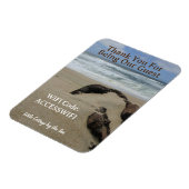 WLAN-Zugangscode Strandhaus Küstenhaus Magnet (Linke Seite)