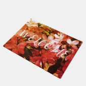 Wlcome-Blüten Fußmatte (Schrägansicht)